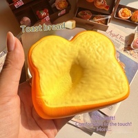Mainan Baru Roti Simulasi Plush Squishy Slow Rebound Kreatif Lembut Kartun Pereda Stres