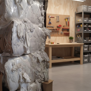 ผ้าเช็ดทำความสะอาดน้ำมันสีขาว ยี่ห้อแบนมาร์ กรุ๊ป แอลแอลซี ผลิตจากฝ้าย 100% น้ำหนัก 20 กก. ต่อผืน (สินค้าจากสหรัฐอเมริกา) - Product Image 1