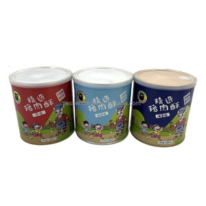 กระป๋องกระดาษพิมพ์ลายตามสั่ง เป็นมิตรกับสิ่งแวดล้อม พร้อมฝาเปิดแบบลอกออก สำหรับบรรจุภัณฑ์น้ำตาล วีล หมูหยอง - Product Image 5