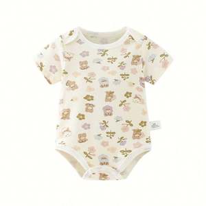 Mameluco para Bebé Recién Nacido, Mono de Manga Larga con Botones, Ropa para Bebés de 0 a 12 Meses - Product Image 1