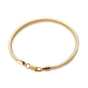 Moda Simple 2mm brillante fuerte elegante <span class=keywords><strong>caballero</strong></span> Acero inoxidable cuadrado serpiente cadena hombres pulsera - Product Image 1