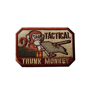 Tactical Macaco Cabeça Emblema Bordado Patch Roupa Mochila Decoração Tecido Lace Logo Personalizável Modelo Número-para - Product Image 5