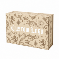Boîte cadeau magnétique de luxe écologique, boîte d'emballage rigide pliable pour l'emballage de marques de mode et de beauté
