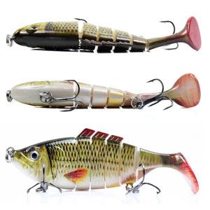 Nuevo señuelo <span class=keywords><strong>de</strong></span> <span class=keywords><strong>pesca</strong></span> <span class=keywords><strong>de</strong></span> acero inoxidable <span class=keywords><strong>de</strong></span> 10 cm y 165 g, simulación <span class=keywords><strong>de</strong></span> cebo artificial <span class=keywords><strong>de</strong></span> varias secciones, señuelo duro con cola en T y anzuelos - Product Image 4