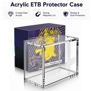 Custodia Premium in Acrilico 5+8mm per Elite Trainer Box <span class=keywords><strong>con</strong></span> <span class=keywords><strong>Coperchio</strong></span> Magnetico N52, Protezione UV e Espositore Trasparente per Pokemon Booster ETB - Product Image 1