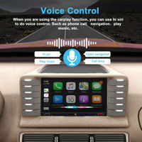 Autoradio double DIN 7 pouces avec CarPlay iOS et Android Auto, lecteur MP5