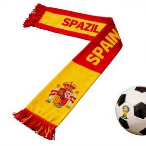 Bufanda para Fanáticos de la Copa Mundial de Fútbol 2026, Venta al por Mayor, Doble Cara, Logotipo Personalizado Impreso, para Eventos y Celebraciones de Aficionados - Product Image 1