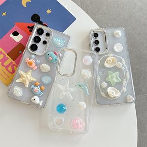 Funda Protectora para Teléfono Móvil con Diseño <span class=keywords><strong>de</strong></span> Estrella <span class=keywords><strong>de</strong></span> Mar 3D Brillante <span class=keywords><strong>de</strong></span> TPU, Resistente a Golpes, para <span class=keywords><strong>Samsung</strong></span> S25Ultra S24 A05 A14 A35 56, Venta al por Mayor - Product Image 2