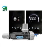 Système de Chlorinateur Intelligent Numérique pour Piscine à Sel, Générateur Automatique de Chlore au Sel à Cellule en Titane Auto-Nettoyante