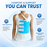 Ceinture de soutien thoracique post-chirurgicale respirante et réglable à compression orthopédique pour la récupération – Offre Spéciale