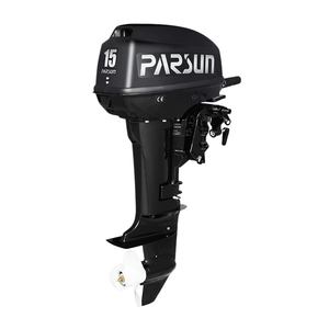 Moteur marin professionnel 9,8 CV, moteur <span class=keywords><strong>hors</strong></span>-bord 2 temps, arbre court de 15 pouces, <span class=keywords><strong>d</strong></span>émarrage manuel, moteur de bateau 169cc pour bateau pneumatique, dinghy, PVC - Product Image 4