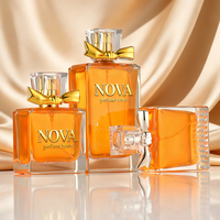 Flacons de parfum en verre de luxe 50ml 100ml avec boîte, logo personnalisé, rechargeables, vaporisateur vide