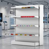 Soporte de Pared para Pantalla Larga, Barra Extensible para Exhibición en Bordes, Monitor LCD Digital para Publicidad en Centros Comerciales y Tiendas