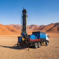 Machine de forage de puits d'eau robuste de type camion, fabriquée en Chine, pour l'eau potable rurale, vente en gros directe usine