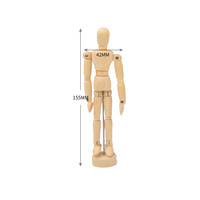 Mannequin d'artiste de taille personnalisée, support de bureau mobile, dessin de mannequin en bois pour la décoration intérieure