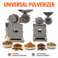 Machine à pulvériser les épices, type disque universel, haute vitesse, 12 à 120 mesh, pour la fabrication de poudre fine pour céréales et aliments