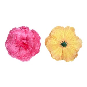 Coiffe de fleurs artificielles d'œillet, faite à la main en plastique et tissu, accessoire de photographie de mariage, accessoire pour cheveux, décoration multicolore - Product Image 5