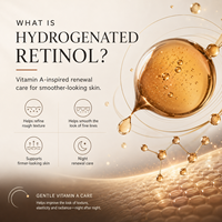 Sérum Visage au Rétinol OEM ODM, Ectoïne, Lissant Rides, Éclat Hydratant, Vitamine C, Soin Léger Quotidien, Sérum Renouvelant
