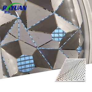 Tiels de techo de aluminio y metal perforado para decoración interior impermeable Premium para Hotel Hospital - Product Image 1