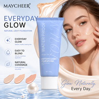 En stock, 3 teintes, fond de teint liquide pour le visage, imperméable, éclat naturel, hydratant, longue tenue, prix de gros, approvisionnement en vrac