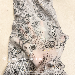 Tela Jacquard con Lentejuelas y Estampado de Totem de Pavón Entrelazado, Resistente a las Arrugas, Transpirable y Suave para Ropa de Mujer, Gran Venta - Product Image 4