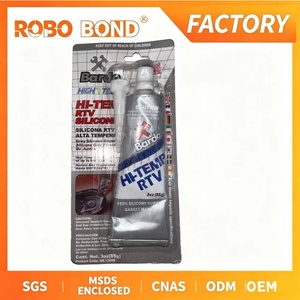 Adhésif Silicone RTV Gris <span class=keywords><strong>Bardo</strong></span> 650F Haute Température à Durcissement Rapide, Résistant aux Huiles et Liquides de Refroidissement, Mastic d'Étanchéité pour Fonte - Product Image 1