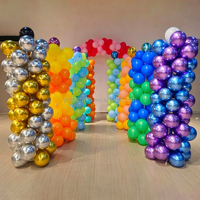 Arche de ballons auto-gonflante, colonnes de fond de scène, support réutilisable, décoration de fête gonflable, montage rapide, vente en gros