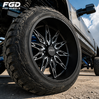 Jantes forgées en alliage de 22, 24 et 26 pouces, style H, alésage 5x4.5, 20x10, pour GMC Sierra 2500HD et camions lourds Ford