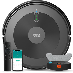 Aspirateur robot Bagotte nouvelle génération, nettoyage humide/sec, aspiration 4500-5300Pa, batterie intégrée 3200mAh, pour usage hôtelier et domestique - Product Image 3