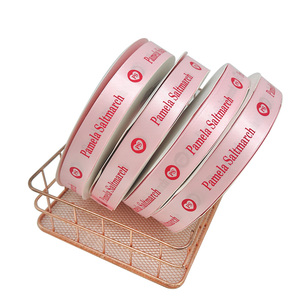 맞춤형 고급 그로그랭 리본, 금박 로고 핫스탬핑 및 퍼프 프린팅 포함 - Product Image 5