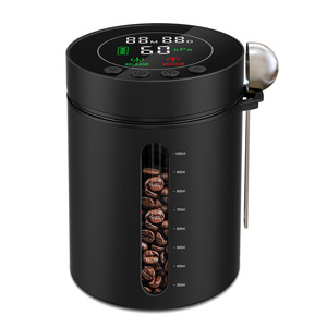 Rechargeable <b>Vacuum</b> Coffee Canister, Automatic Electric Airtight Food Storage <b>Container</b> with LED Display & Smart Pressure Sensor - Product Image 1