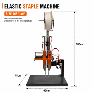 Semi-Automatic <b>Stretch</b> Loop Tagging <b>Machine</b> 60x48x100cm High Accuracy Metal Stapling Equipment for Machinery & Hardware - Product Image 1