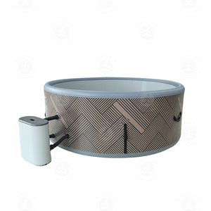 Piscine gonflable portable Drop Stitch, <span class=keywords><strong>jacuzzi</strong></span> gonflable rond classique, spa à bulles, baignoire - Product Image 4