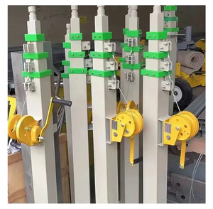 El krank teleskopik direk 3m-12M anten kamera için manuel kaldırma direği işık kulesi telekom vinç geri çekilebilir - Product Image 3