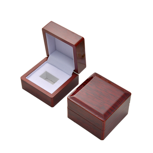 Champion's Wood <strong>Ring</strong> <strong>Box</strong> for Basketball Football <strong>Championship</strong> <strong>Rings</strong> -Elegant Printed <strong>Display</strong> Case Square Decor Sports Jewelry - Product Image 1