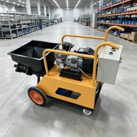 Machine à projeter le mortier ciment avancée 220V avec une couverture fiable pour les travaux de construction extérieure