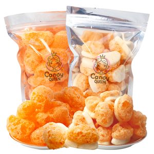 ¡Venta al por mayor! Certificado Haccp/Brc Venta caliente Halal a granel con sabor a naranja Freeze Dry Gummy Candy Fruity Liofilización Dulces <span class=keywords><strong>Bonbons</strong></span> - Product Image 1