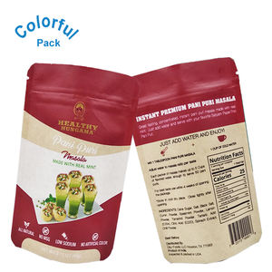 Sac à fermeture éclair étanche à l'humidité de haute qualité imprimé sur mesure 2oz 4oz 8oz Emballage en plastique de poudre <span class=keywords><strong>d</strong></span>'épices Masala biologique Sac debout - Product Image 3