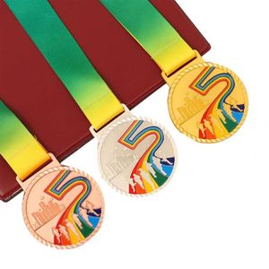 Fabricación personalizada 3D Deportes Die Casting Esmalte suave Personalizado Oro Plata Bronce Campeonato Premios Medalla de Honor - Product Image 1