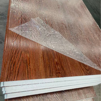 Panneaux muraux insonorisés sur mesure de 16 mm en acier Galvalume et mousse PU de 23 mm pour revêtement mural d'hôtel