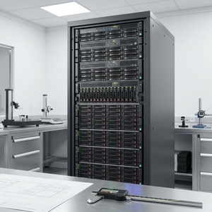 Armoire métallique fermée à cadre ouvert pour serveur de centre de données, pour l'hébergement d'équipements informatiques - Product Image 1
