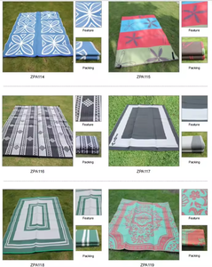 Paille en plastique réversible tissé flottant plage <span class=keywords><strong>caravane</strong></span> pique-nique étanche intérieur extérieur <span class=keywords><strong>tapis</strong></span> - Product Image 5