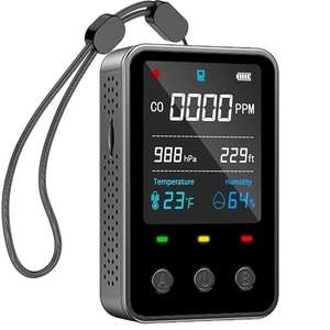 Moniteur de qualité de l'air Moniteur de <span class=keywords><strong>gaz</strong></span> portable <span class=keywords><strong>Détecteur</strong></span> de CO/pression/humidité/température avec carte SD pour le <span class=keywords><strong>camping</strong></span> - Product Image 1