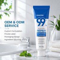 Dentifrice OEM/ODM 9,9% Nano Hydroxyapatite, lot de 2, reminéralisant, réparation et renforcement de l'émail, sans fluor, menthe fraîche
