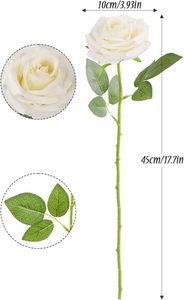 ดอกกุหลาบดีไซน์ใหม่ ช่อดอกไม้ประดิษฐ์สำหรับตกแต่งผนัง - Product Image 6