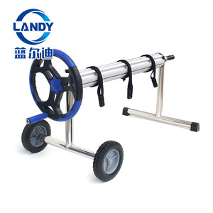 รถเข็นม้วนผ้าคลุมสระว่ายน้ำ Landy ทำจากอลูมิเนียมอัลลอย รับน้ำหนักได้ 30 กก. ปรับความยาวได้ ทนทาน - Product Image 1