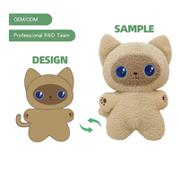Peluche personnalisée de haute qualité, fabrication professionnelle, adorable peluche d'animal, poupée personnalisée, animaux en peluche