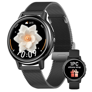 <span class=keywords><strong>Smartwatch</strong></span> AK88 <span class=keywords><strong>con</strong></span> Display IPS HD da 1,26 Pollici, Impermeabile IPX8, Monitoraggio Frequenza Cardiaca, SpO2, Pressione Sanguigna, Multisport, Fitness, Sonno, Assistente Vocale AI, Musica, <span class=keywords><strong>Cinturino</strong></span> <span class=keywords><strong>in</strong></span> Silicone per Donne - Product Image 1