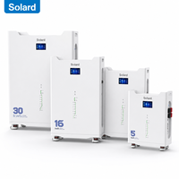 Système de stockage d'énergie solaire hors réseau pour la maison, conception empilable, batterie LiFePO4, BMS intelligent avancé, CAN