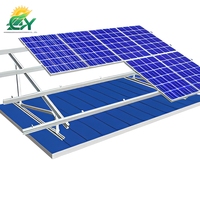 Système de montage solaire sur rail miniature pour toitures en tôle ondulée avec profil en aluminium et solution de fixation sécurisée des panneaux photovoltaïques